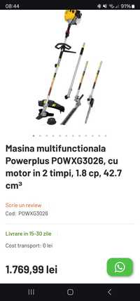 Motocoasa 4 în 1 PowerPlus Multigarden