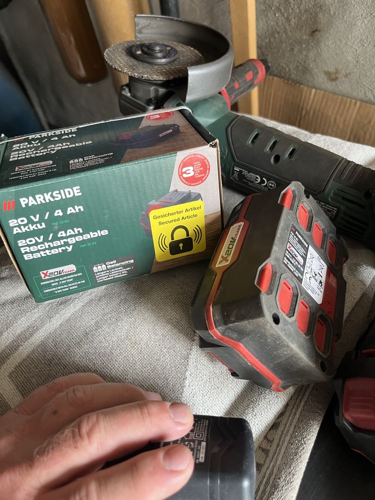 Акумулаторен ъглошлайф Parkside 125mm