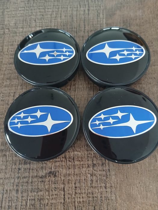 Капачки за джанти Субару черни декоративни тапи за джанти 55/60