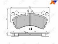 Колодки тормозные перед Volkswagen Touareg