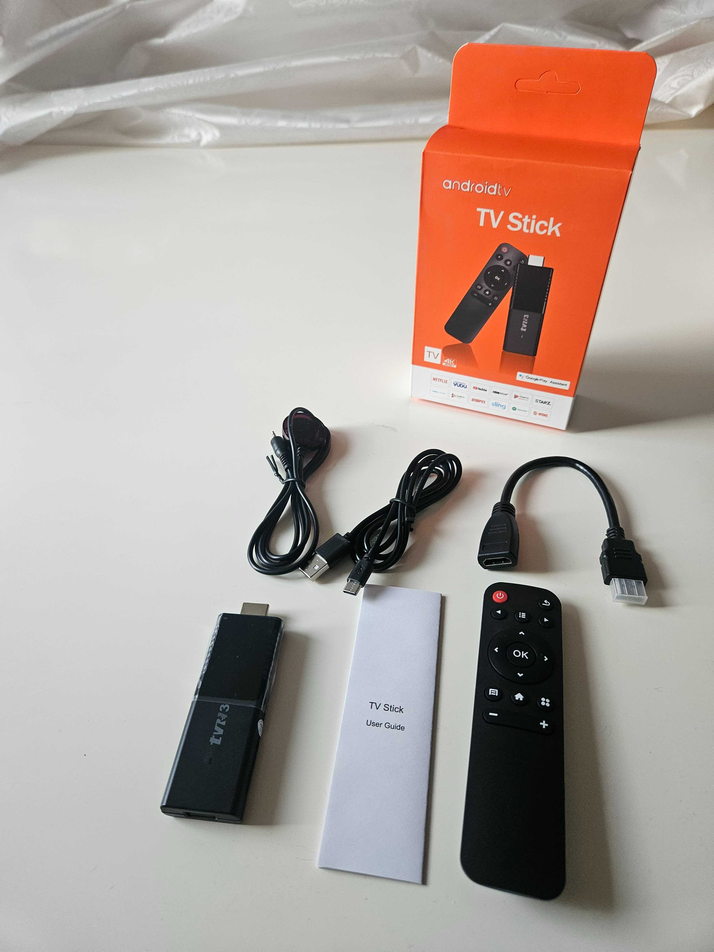 Смарт приставка, Android TV Stick 4K (Бесплатная доставка и установка)