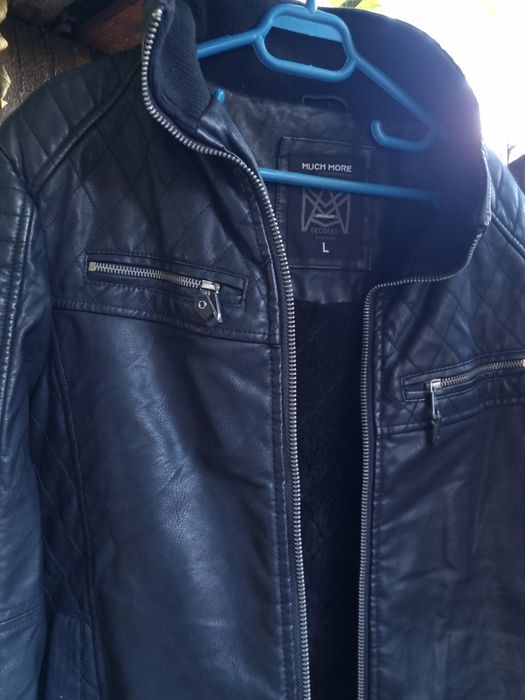 Geaca piele eco imblanita , marimea L , stare impecabila