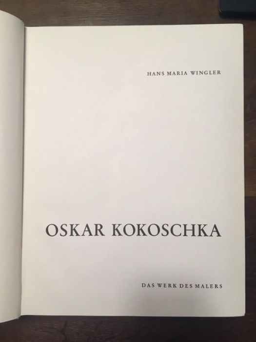 Oskar Kokoschka carte album opere album arta gravura schite pictura