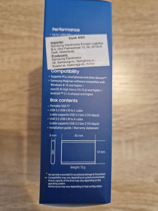 SSD extern portabil Samsung T7