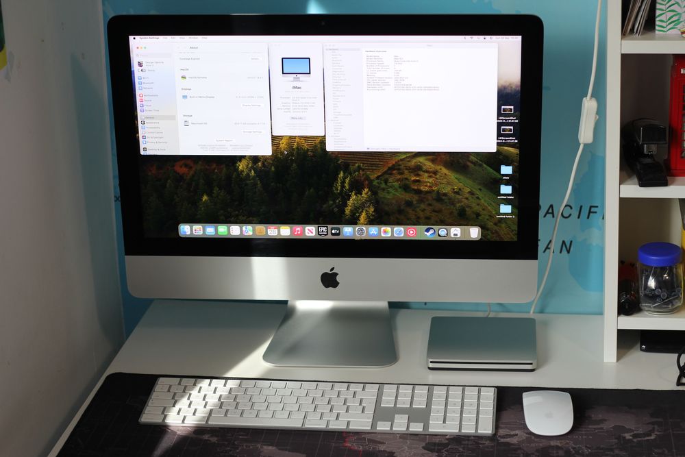 iMac 21.5'' Retina 4K 2019 + DVD + Mouse + Tast