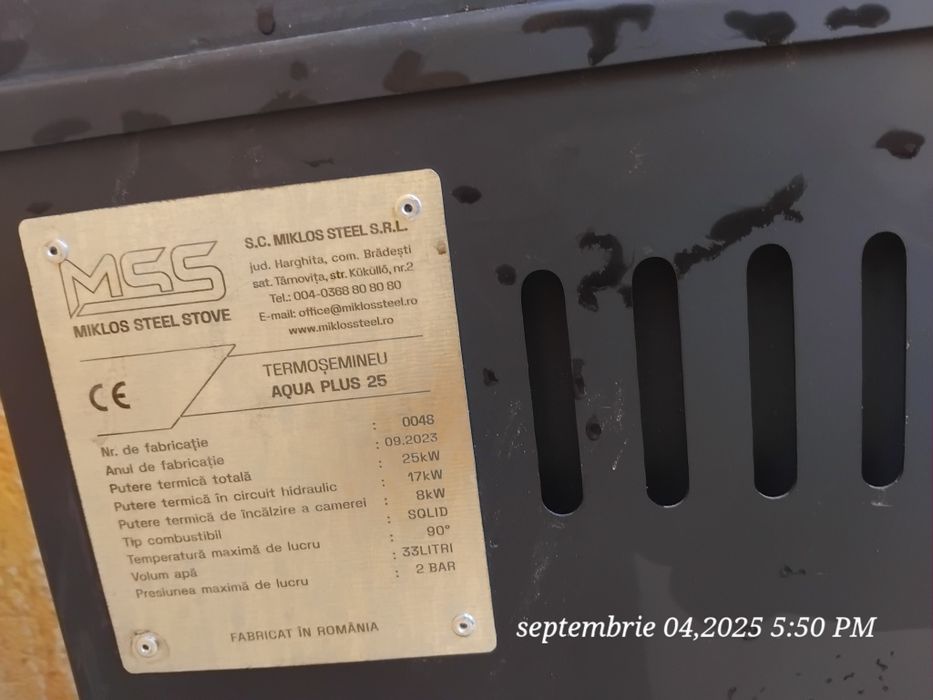 Terosemineu 25kw achiziționat 2024