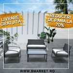 Set mobilier gradina/terasa canapea 2 locuri 2 fotolii și masa OFERTA