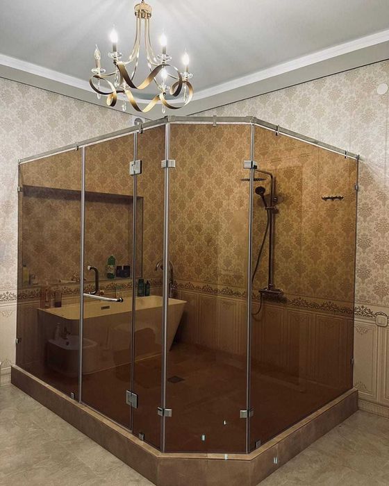 Стеклянная межкомнатная перегородка Душ кабина на Заказ и в Рассрочку