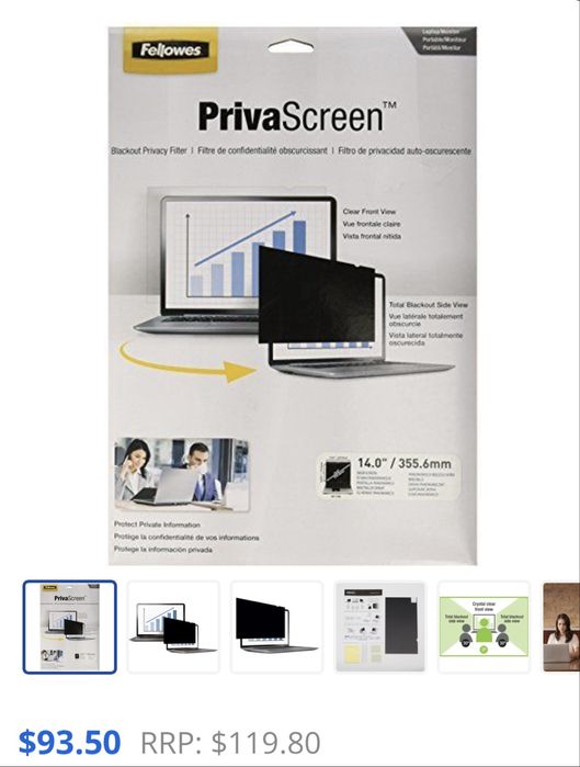 Folie privacy pentru laptop 14.0"