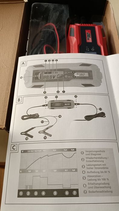 Încărcător NOU Baterie MOTOCICLETA-MASINA-Calitate Germana-Performant
