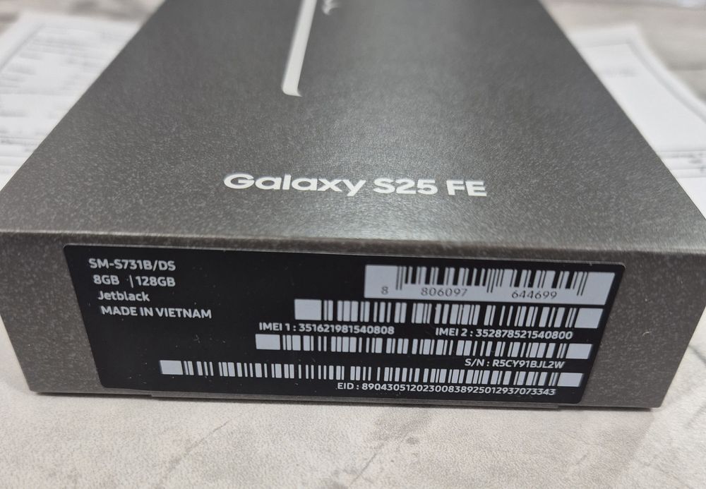 Galaxy S25 FE 5G 128GB. SIGILAT !! 2 Ani Garantie