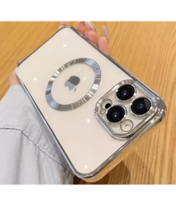 Iphone 13/14/15/16E PRO MAX Husa TPU 0.25mm Luxury Incarcare Magsafe