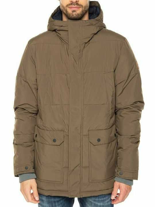 НОВО Quiksilver Barrington Hooded Waterproof Puffer Jacket мъжко яке