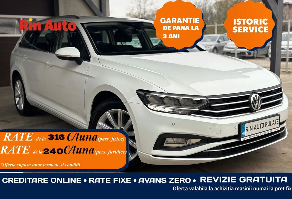 Volkswagen Passat TVA 21% ~ Posibilitate vanzare si in RATE ~ Credit Leasing ~ Diesel