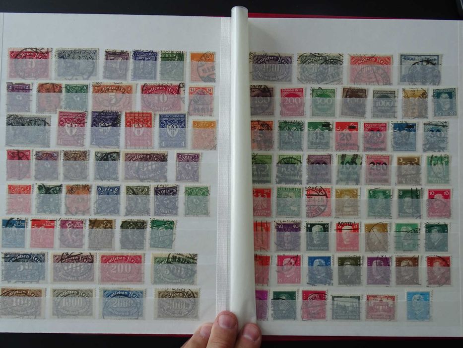 Clasor cu timbre vechi Germania Reich 1900-45, stamp/nestamp, (Lot 66)