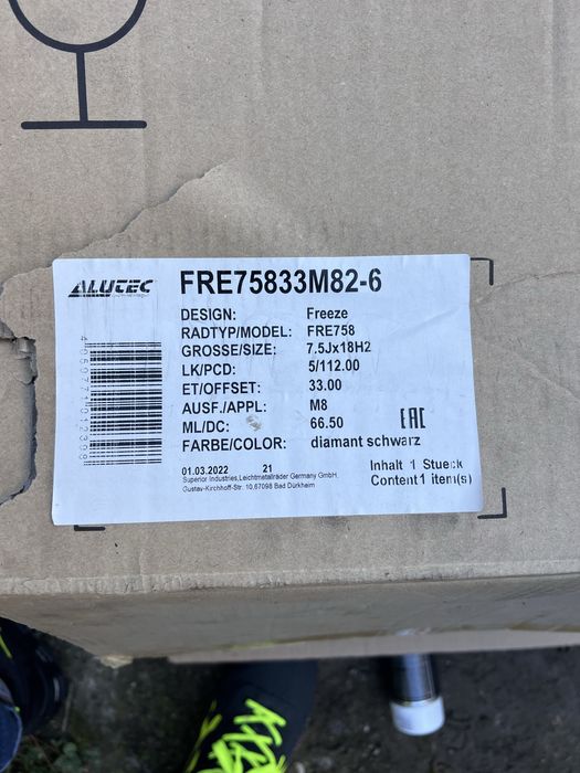 Vand janta R 18, 5 x 112