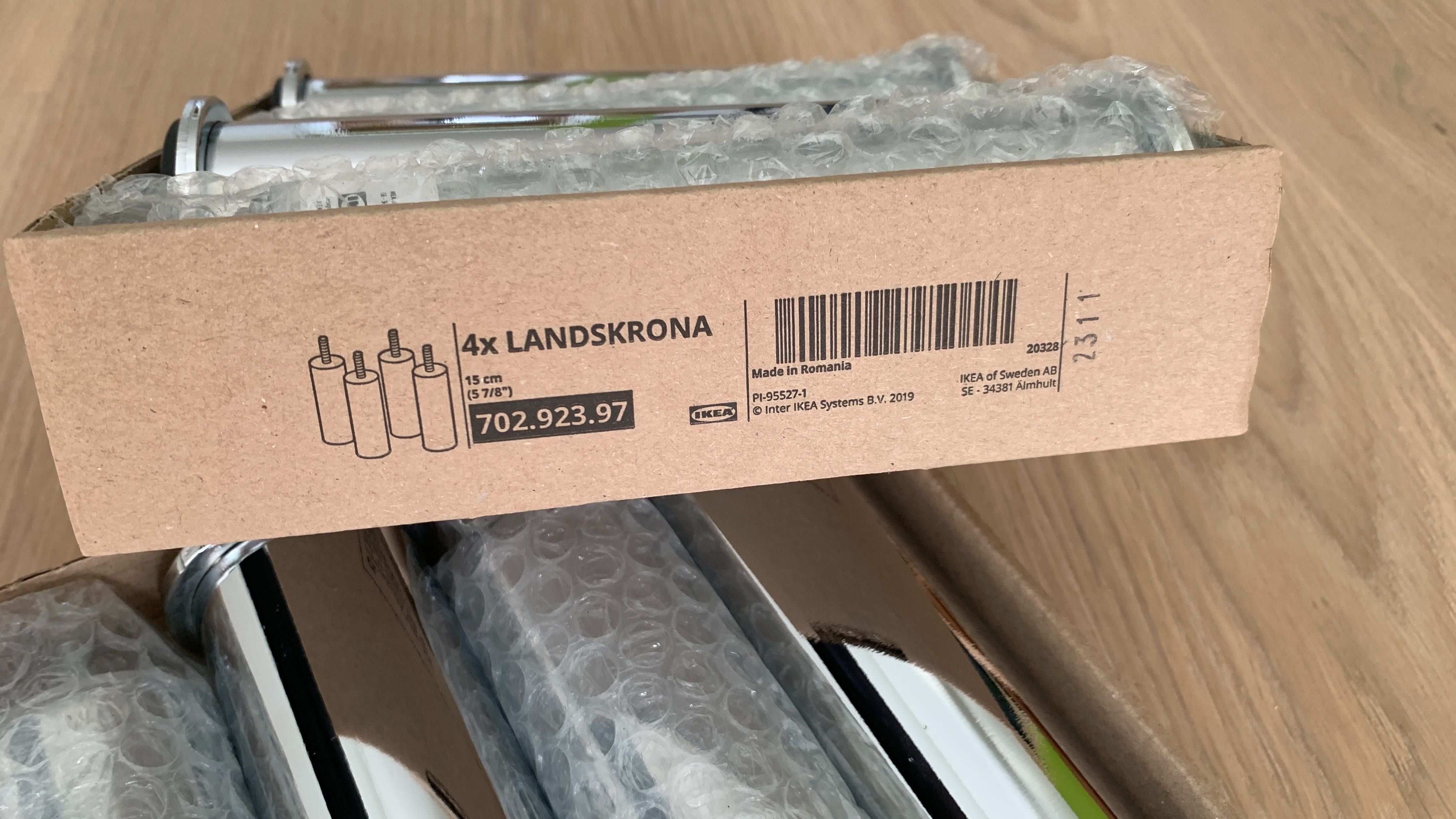 Мебелни крачета Landskrona IKEA, 8 бр, (НОВИ)