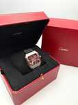 cartier santos skeleton silver