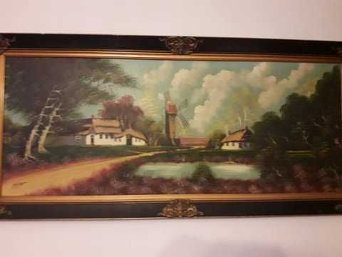 Tablou semnat foarte bine conservat pictura pe panza