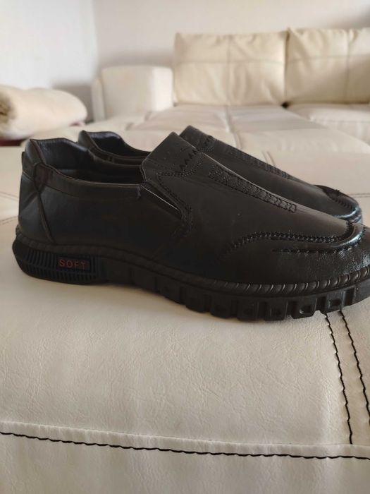 Обувки естествена кожа с дишаща подметка