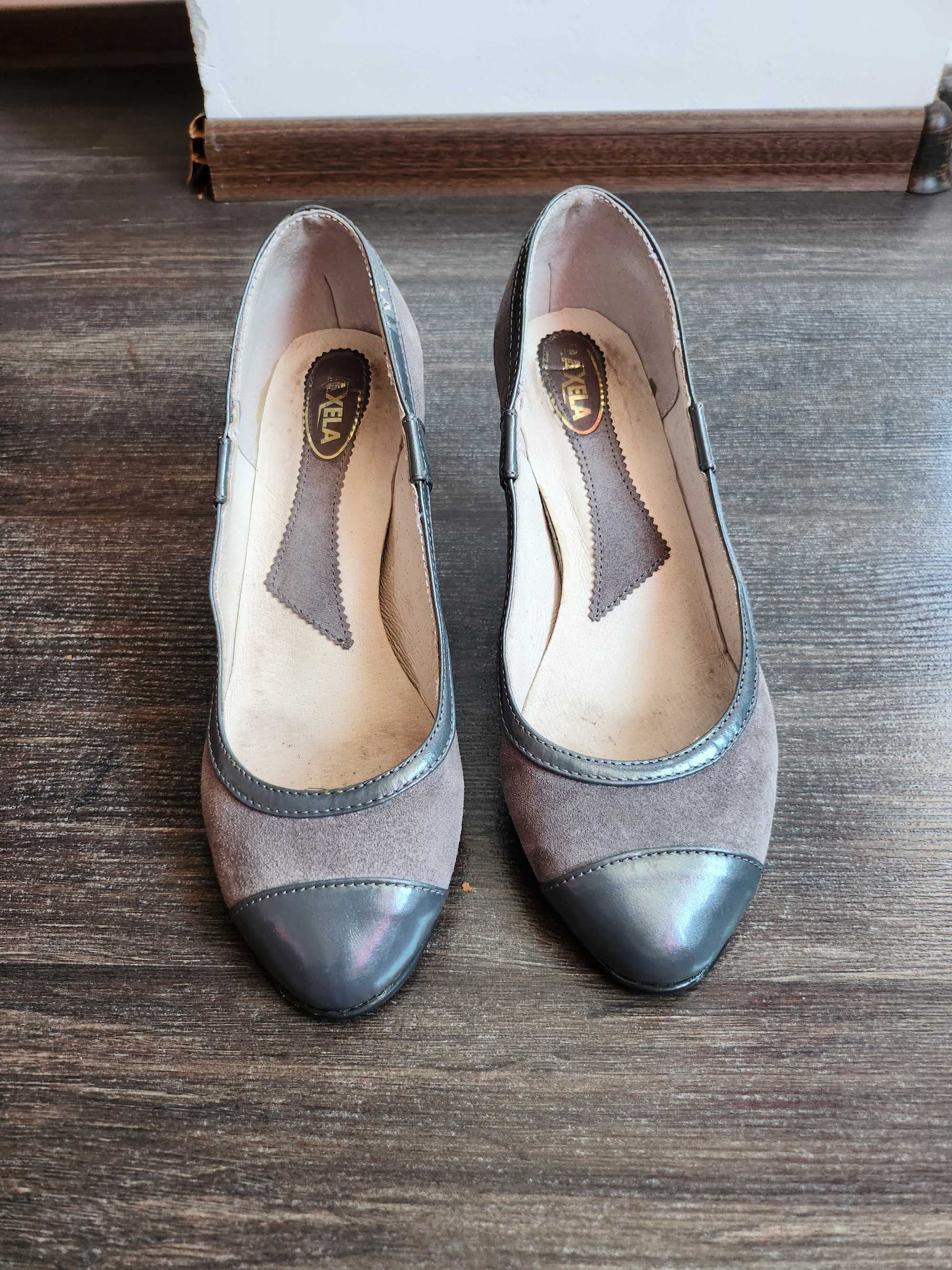 Pantofi mov cu toc 35