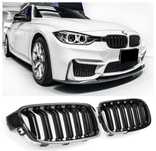 Решетка / маска BMW F30 F31 328 - двойни бъбреци черен лак БМВ