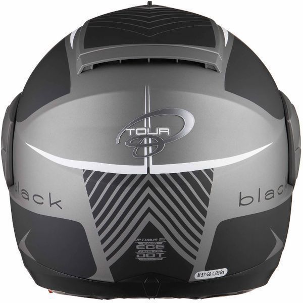 Casca Moto FlipUp Black Optimus SV Tour Max – Negru/Alb/Gri Mat S