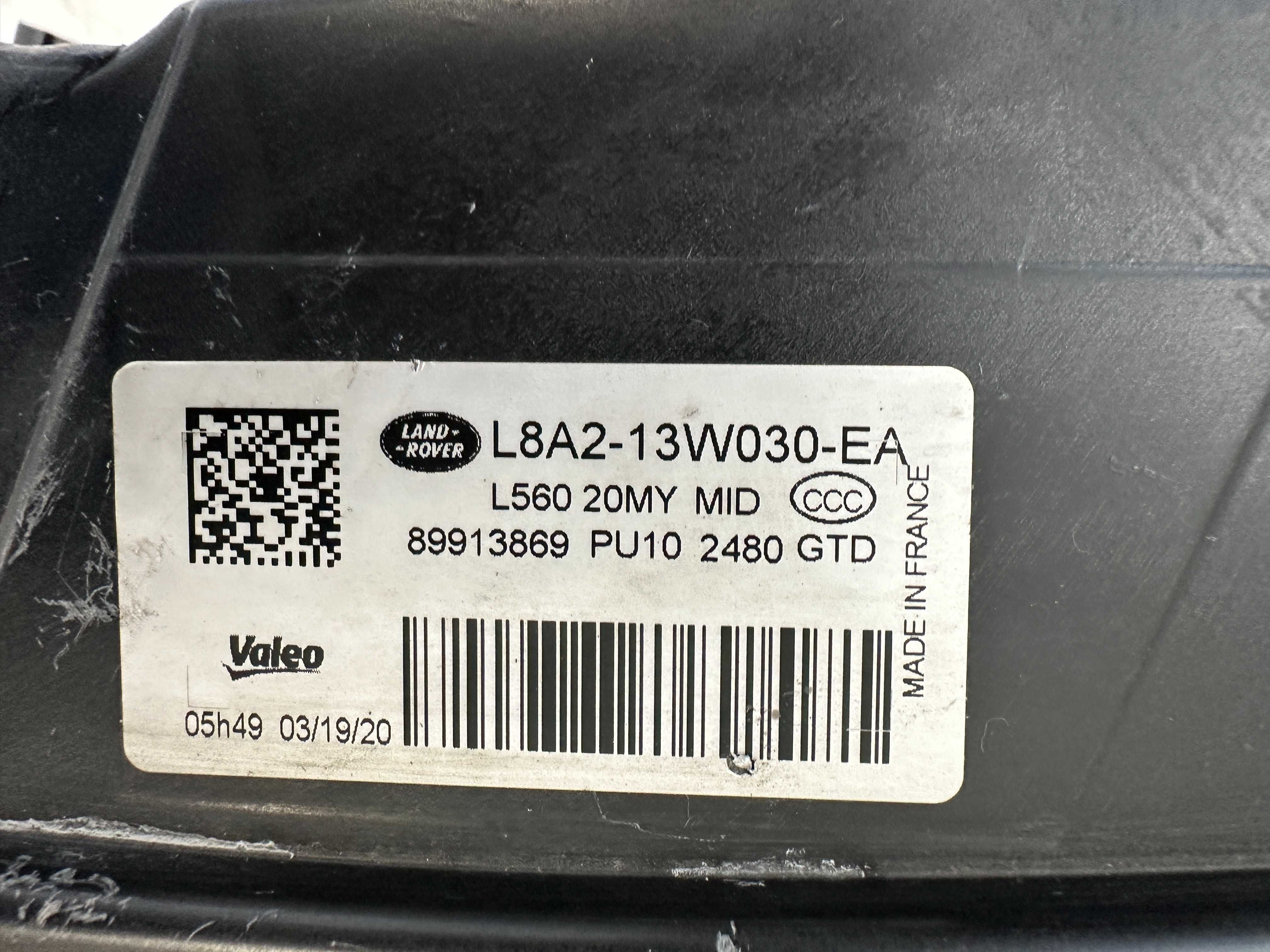 Фар фарове ляв Land Rover Range Rover Velar Рейнж Ровър Велар far LED