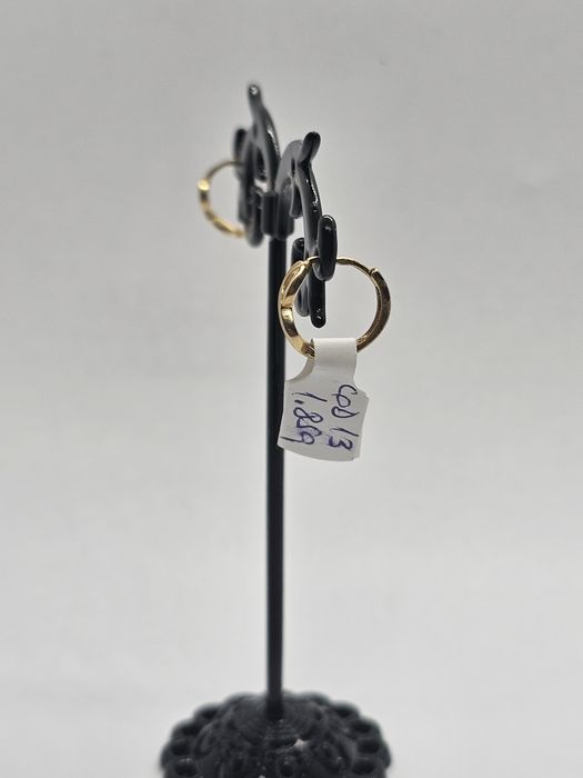 Vand cercei din aur 14 k 1.85 g cod 13