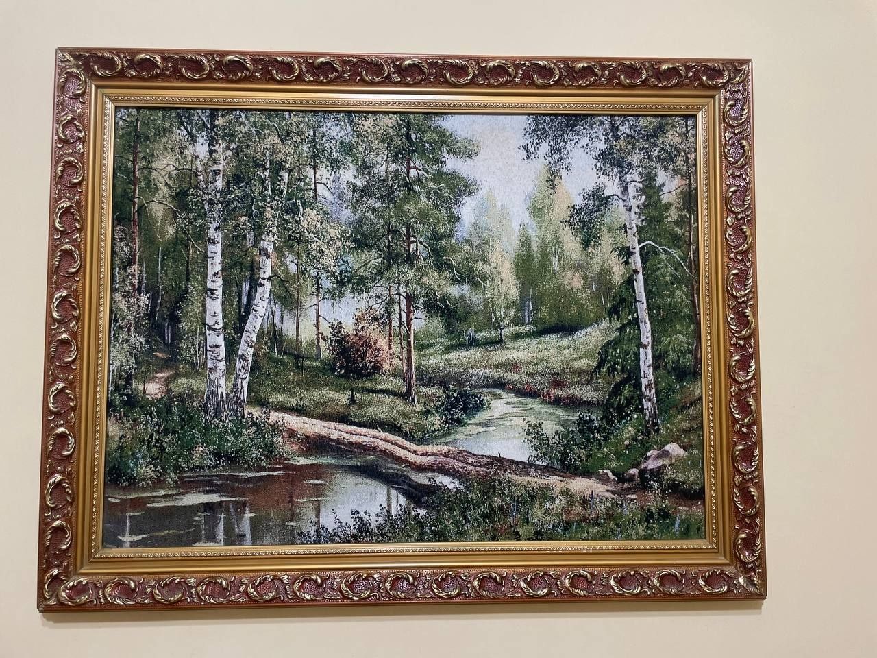 Картина из ткани