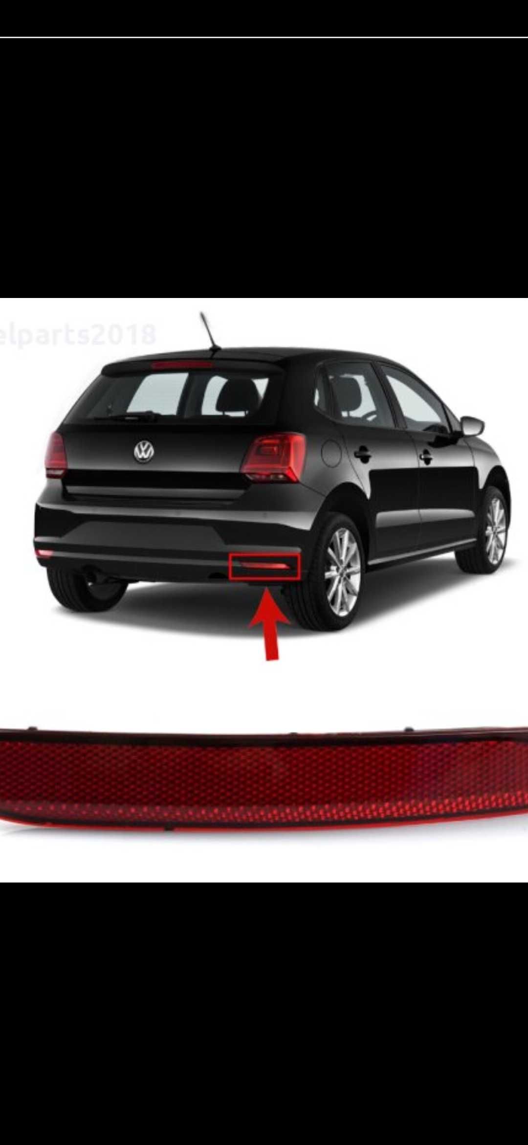 Рефлектори 2бр.(светлоотразител) в задна броня за VW Polo 2014-2017г.