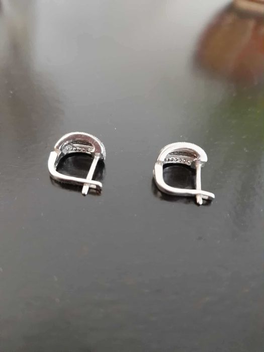 Сребърни обеци с печат