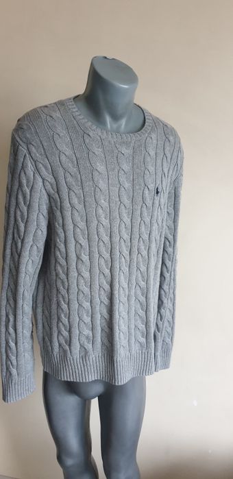 POLO Ralph Lauren Cable Cotton / Knit  M НОВО! ОРИГИНАЛ! Мъжки Пуловер