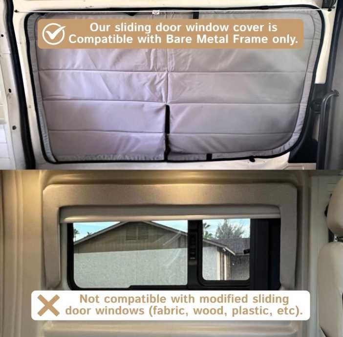 Покривало за страничен прозорец на Mercedes Sprinter кемпер