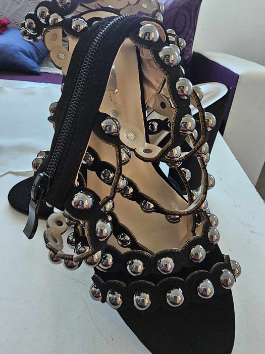 Sandale elegante cu toc, mărimea 37