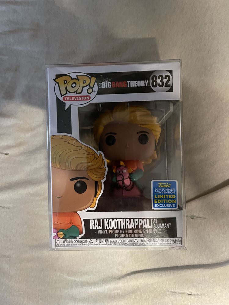 Funko pop limited edition raj koothrappali as aquaman