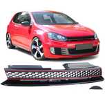 Решетка без емблема VW Golf 6 GTI пчелна пита черна Голф 6 Спортна