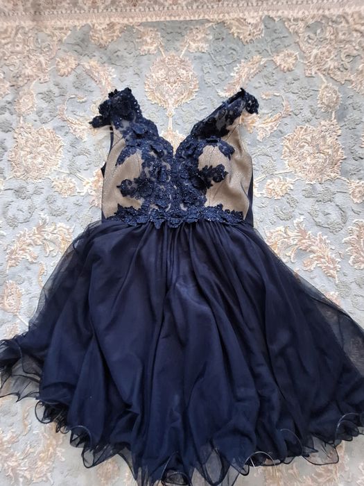 Rochie de seara albastra cu paiete