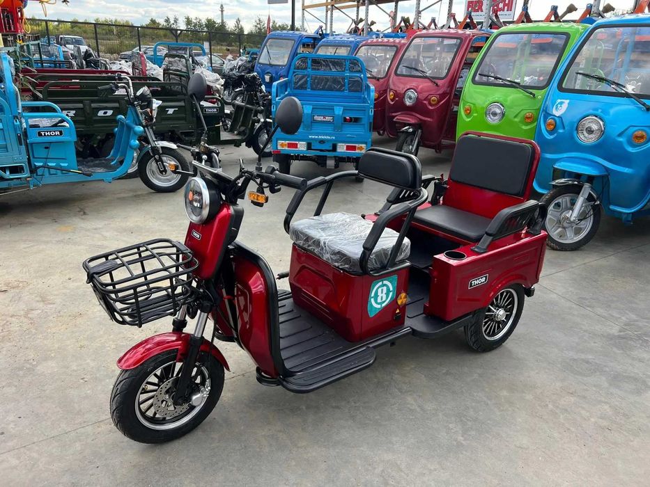 Triciclu electric THOR SX LONG PRO 1400 W 60V 20Ah FARA PERMIS NOU
