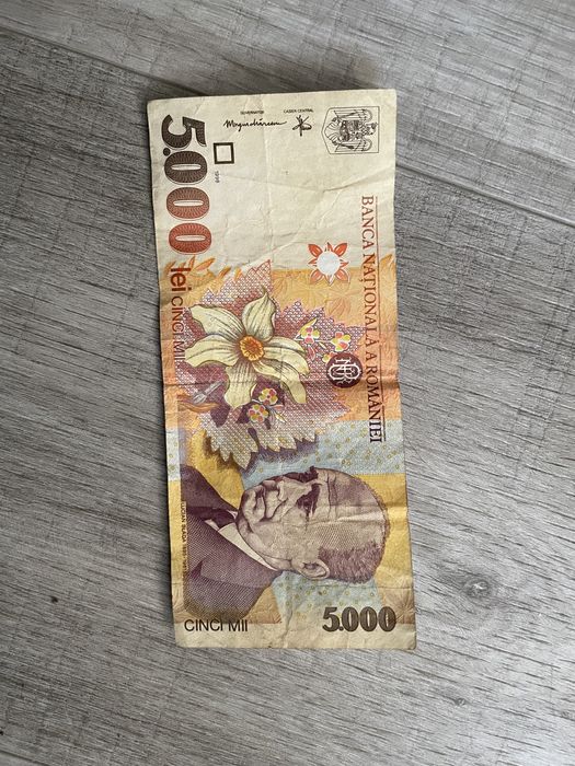 Bacnota 5000 lei 1998