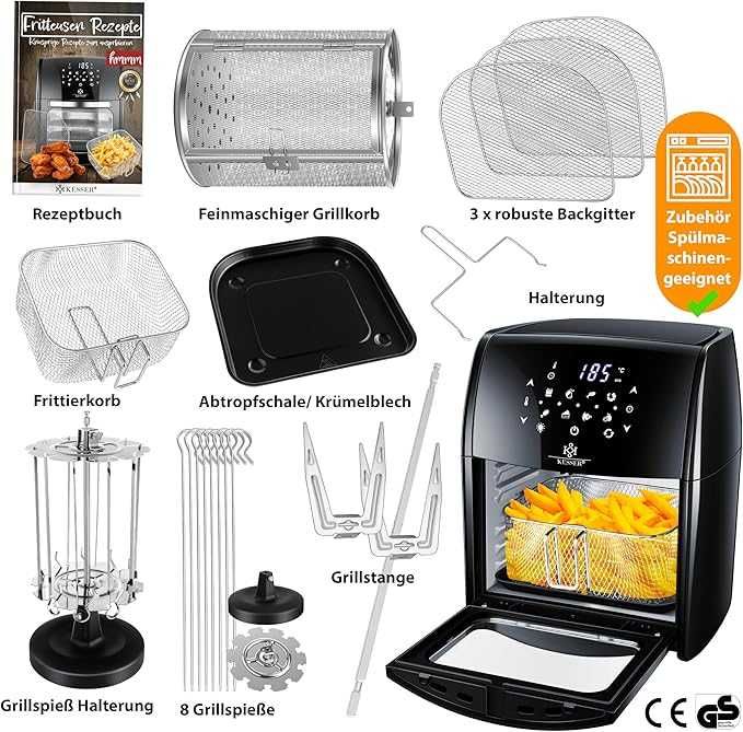 KESSER® XXL Airfryer 9в1 фритюрник с горещ въздух