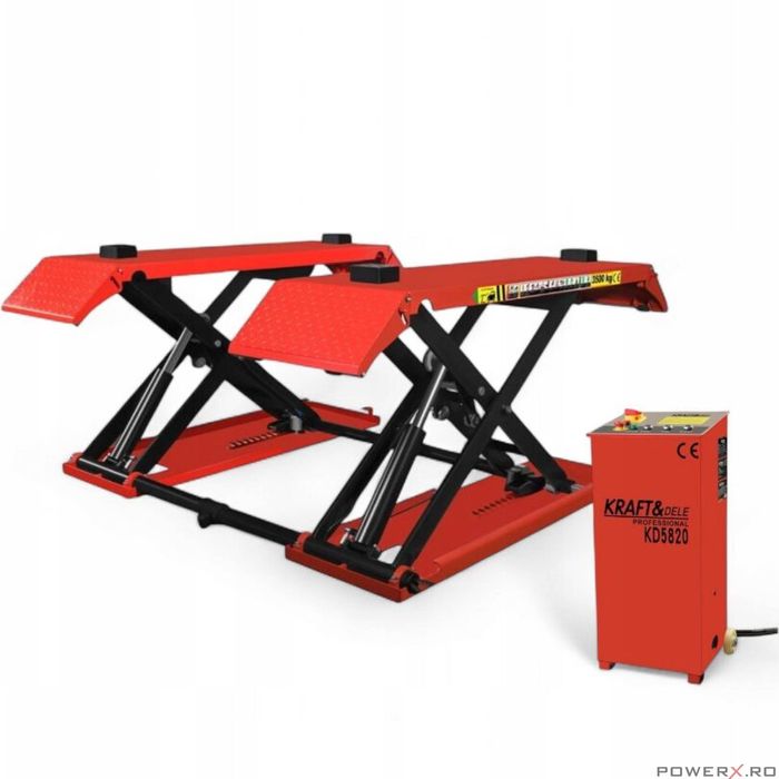 Elevator tip foarfeca, capacitate 3500 kg, 220 V, garda 11 cm,