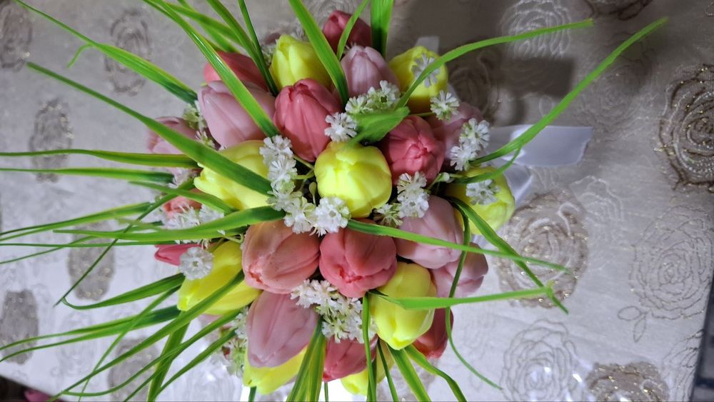 Мыльный букетик в осенних оттенках