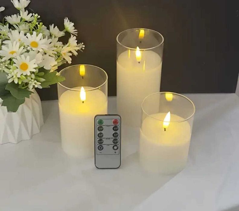 Lumanari cu led si telecomanda