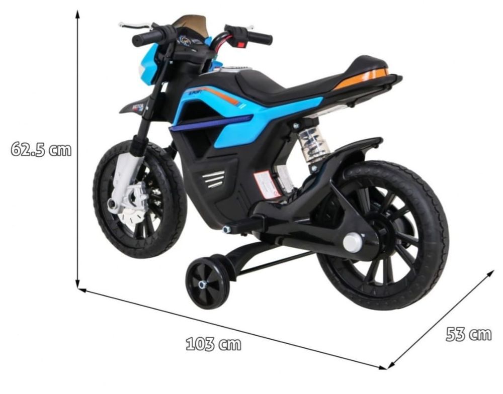 Motocicleta Electrica copii cu roti ajutatoare