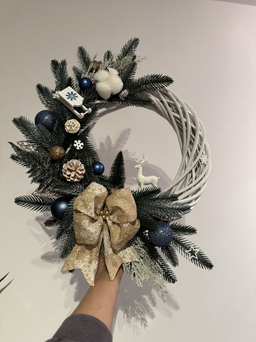 Coronita handmade de Craciun, decor usa/perete