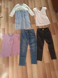 Lot vara primavara 140 146 9-12 ani Zara kids Reserved blugi tricou