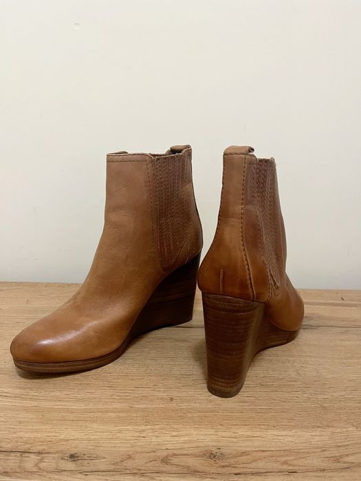 Боти естествена кожа Massimo Dutti