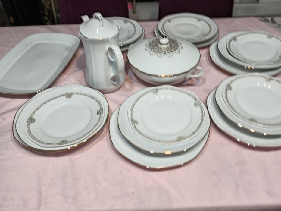 Баварски сервиз нежен снежно бяло