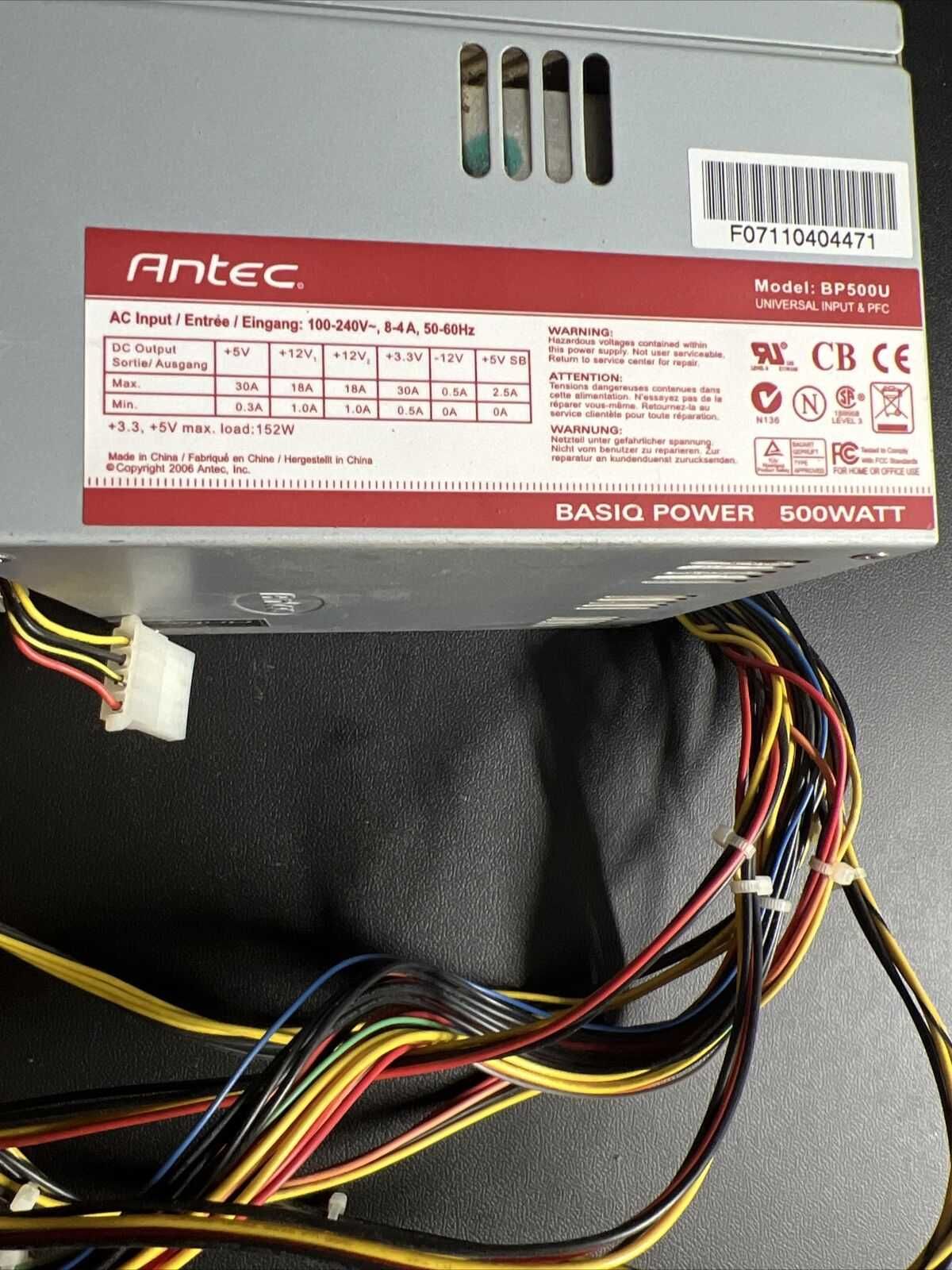 Захранване за компютър 400/460/500 W/600 + 6 пина/8 пина